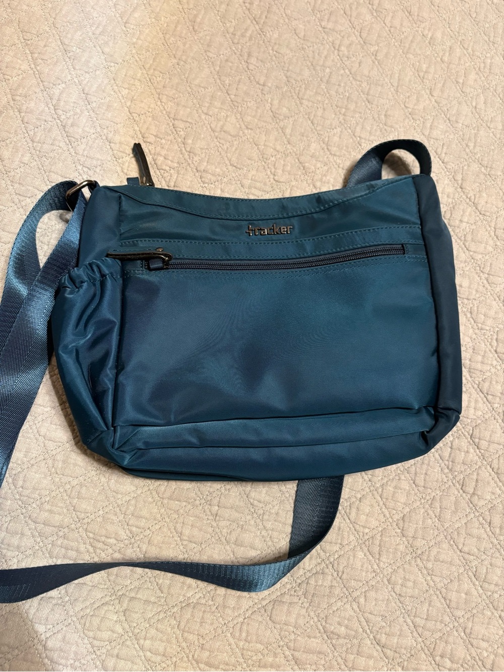Crossbody Travel Bag in Teal Blue